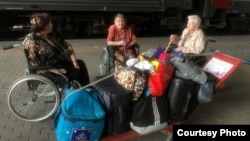 Украинские беженцы в России, фото волонтеров