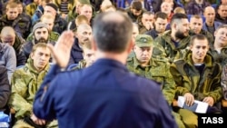 Мобилизованные Ставропольского края перед отправкой на войну в Украину. Фото ТАСС