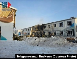 Последствия атаки дронов в экономической зоне "Алабуга", Татарстан, 2 апреля 2024 года