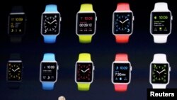 Тим Кук на презентации Apple Watch