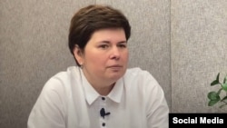 Глава Белорусского независимого профсоюза работников ОАО "Нафтан" Ольга Бритикова