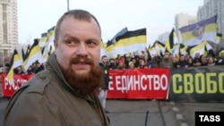 Дмитрий Демушкин на митинге, Москва, 4 ноября 2014