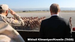 Путин на российской авиабазе Хмеймим Сирии