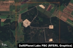 Нынешнее состояние военного объекта в Павловке под Минском, Снимок сделан 31 августа 2025 года