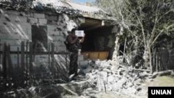 Обстрел Сартаны (пригород Мариуполя)