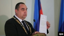 Глава "ЛНР" Игорь Плотницкий в ноябре 2014 года