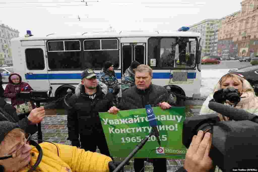 Лидер партии "Яблоко" Сергей Митрохин