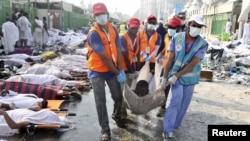 Жертвы давки в Мине, где проходил хадж мусульман в Мекку, 24 сентября 2015 года