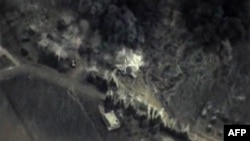 Российские авиаудары в Сирии, скриншот из видео Минобороны РФ