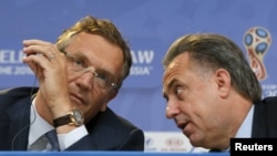 Жером Вальке с министром спорта РФ Виталием Мутко