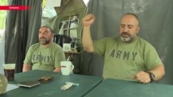 Грузинские военные в Украине вспоминают события 2008 года Грузинские военные в Украине вспоминают события 2008 года