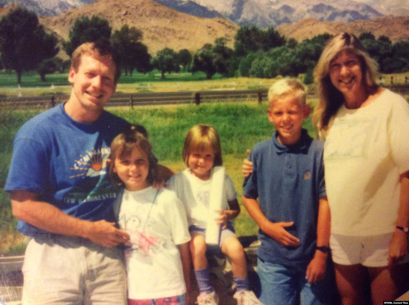 Саша и ее американская семья. Фото: личный архив