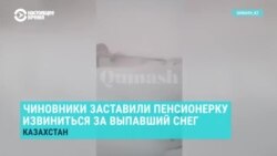 Пенсионерку в Казахстане заставили извиниться за снег Пенсионерку в Казахстане заставили извиниться за снег