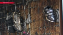 В Бишкеке снова сгорел один из павильонов Ошского рынка В Бишкеке снова сгорел один из павильонов Ошского рынка