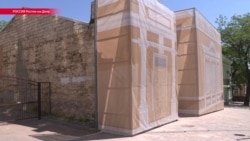 Исторический центр в Ростове перед Чемпионатом завесили баннерами Исторический центр в Ростове перед Чемпионатом завесили баннерами