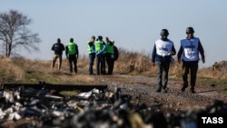 Место крушения Boeing 777 вблизи села Грабово