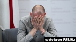 Сергей Тихановский на пресс-конференции после освобождения в Вильнюсе, 22 июня 2025 года