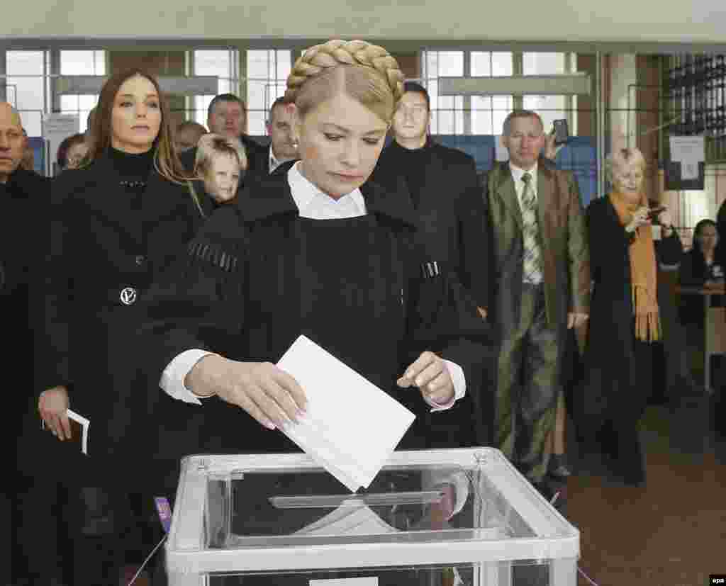 Лидер партии "Батькивщина", бывший глава правительства Украины Юлия Тимошенко