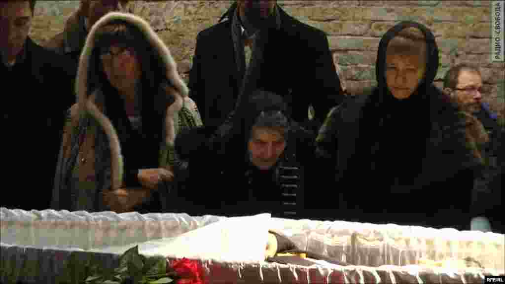 Прощание с Борисом Немцовым в Сахаровском Центре в Москве 