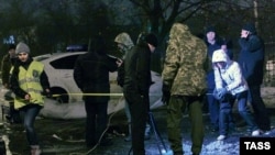 Взрыв у здания Московского суда в Харькове 19 января