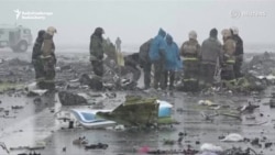 Место крушения "Боинга" компании FlyDubai в аэропорту Ростова-на-Дону Место крушения "Боинга" компании FlyDubai в аэропорту Ростова-на-Дону