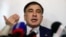 POLAND -- Ukrainian opposition figure and Georgian former president Mikheil Saakashvili speaks during a news conference in Warsaw, February 13, 2018
