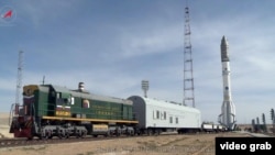 Запуск ракеты "Протон" с космодрома "Байконур"