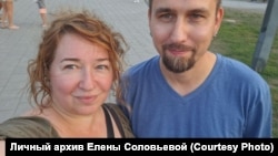 Елена Соловьева с мужем Николаем в Монреале, Канада