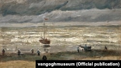 "Море в Шевиненгене", Ван Гог, 1882