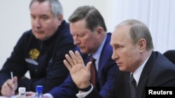 Дмитрий Рогозин, Сергей Иванов и Владимир Путин