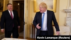 Борис Джонсон с госсекретарем США Майком Помпео