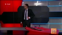 Вооруженный человек ворвался в студию голландского телевидения во время выпуска новостей Вооруженный человек ворвался в студию голландского телевидения во время выпуска новостей