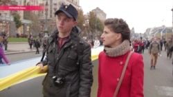 "Мурашки по коже": в Киеве прошли два марша националистов "Мурашки по коже": в Киеве прошли два марша националистов